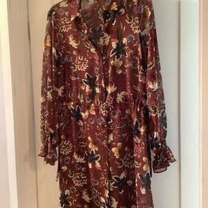Zara shear long tunic